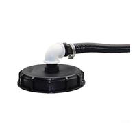 Bulevisiter Máquina de llenado automática para cubierta IBC DN150, kit con manguera en espiral de 25/32 mm y accesorios de conector para almacenamiento de agua y barriles de lluvia (25 mm)