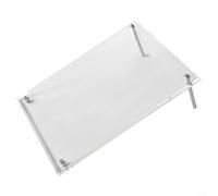 Bulevisiter Marco de fotos acrílico transparente para papel A3/A4/A5/A6 con clavos de metal desmontables para oficina, hogar, restaurante, decoración de escritorio, licencia comercial (8 pulgadas)