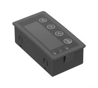 Bulevisiter Medidor de pantalla digital para entrada analógica 0-10V 4-20mA con para comunicación RS485, modelo HXDSBOXA-485, carcasa de plástico negro, 79 x 43 x 25 mm (SKU)