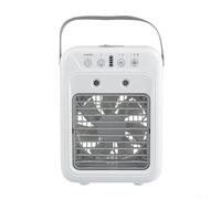 Bulevisiter Miniventilador de aire acondicionado para coche, carga USB, silencioso, tanque de agua portátil de 500 ml, 3 niveles de velocidad, para vehículo, oficina, hogar (versión enchufable)
