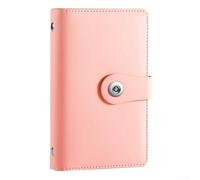 Bulevisiter Paper Money Currency Banknote Collection Álbum de almacenamiento, organizador de plástico con 50 bolsillos para notas, dinero conmemorativo y exhibición de efectivo, 18 x 12 (rosa)