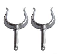 Bulevisiter Paquete de 2 cerraduras de remo de montaje lateral de acero inoxidable 316, abrazadera ajustable para barco de remo, kayak, canoa, ajuste fuerte, resistente a la corrosión
