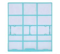 Bulevisiter Paquete de 2 filtros de pantalla de polvo para aire acondicionado, accesorios para colgar unidades interiores, sistemas de aire acondicionado, cubierta de malla protectora a prueba de