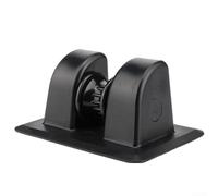 Bulevisiter Parche de anclaje para canoa, barco inflable, rodillo de ranura en forma de V de PVC + ABS con dientes antideslizantes, base gruesa de 4,5 mm, retracción segura del anclaje (SKU)