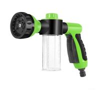 Bulevisiter Pulverizador eléctrico de espuma para lavado de coche, limpiador de boquilla ajustable de alta presión de 8 bar con control de flujo de 3 etapas, tanque de 100 ml, compatible con la