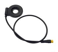 Bulevisiter Sensor de asistencia de pulso magnético de 12 imanes para sistema PAS de pedal de bicicleta | Sensor de velocidad impermeable de 3 pines con construcción de aleación | Compatible con la