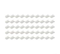 Bulevisiter Soporte de exhibición acrílico para tarjetas de visita, etiquetas y carteles. Caballete transparente de 2 x 4 cm, paquete de 40, caballete de exhibición para decoración del hogar y la