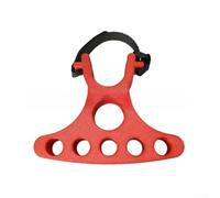 Bulevisiter Soporte de manubrio de reparación de bicicletas, paquete de 2 herramientas de mantenimiento portátiles ajustables para talleres de bicicletas, soporte de plástico naranja y rojo, 135 x 104