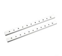 Bulevisiter T-Track - Juego de 2 rieles deslizantes con ranura en T para sierra de mesa, calibre de inglete, banco de carpintería, enrutador, mesa de taladro, equipo de taller (300 mm)