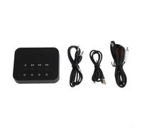 Bulevisiter Transmisor de audio para TV con, adaptador estéreo inalámbrico para dos dispositivos, alcance de 8 m, baja latencia, compatible con móvil/tableta/portátil/PC