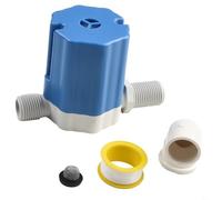 Bulevisiter Válvula de control de nivel de agua para tanques de agua industriales y civiles, controlador de reabastecimiento automático de plástico de 1,27 cm con interruptor de flotador integrado