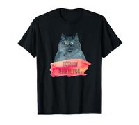 Bulgakov "Maestro y Margarita" Cita cirílica Cat Camiseta