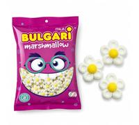 Bulgari Nubes Margarita Blancas Pack 100 Unidades | Golosinas Marshmallow con Forma de Flor | Chuches para Cumpleaños, Comuniones y Candy Bar