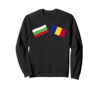 Bulgaria Rumania Banderas Cruzadas Amistad Rumana Búlgara Sudadera