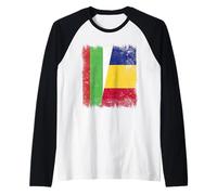 Bulgaria Rumania Media Bandera Herencia Rumana Búlgara Camiseta Manga Raglan