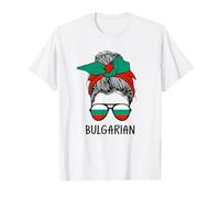 Bulgarian Girl Bulgarian Heritage Bulgaria Flag Camiseta