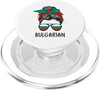 Bulgarian Girl Bulgarian Heritage Bulgaria Flag PopSockets PopGrip para MagSafe