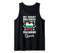 Bulgarian Queen Bulgarian Wife Girlfriend Bulgaria Flag Camiseta sin Mangas