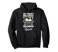 Bulgarian Queen Bulgarian Wife Girlfriend Bulgaria Flag Sudadera con Capucha