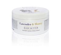 Bulgarian Rose Body Mantequilla Lavanda y Miel 250 ML nutre suavemente la piel del cuerpo y proporciona una hidratación profunda y nutrientes