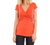 Buliezy Blusa de Maternidad, Camiseta de Lactancia Materna, Camiseta sin Mangas, Cuello en V, Rayas Blancas y Negras, Ropa de