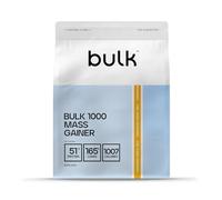Bulk 1000 Mass Gainer en polvo | 2,5 kg | Leche de Cereales con Canela | Aumentador de masa alto en calorías con 51 g de proteína y 165 g de carbohidratos| Al menos 1000 calorías por porción