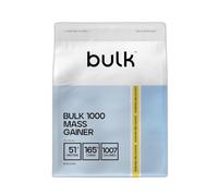 Bulk 1000 Mass Gainer en polvo, Batido de Plátano, 2.5kg