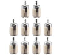 Bulk 10PCS High Efficiency Fuels Systems Filters 3/16 Inch Inline Design for Garden Tool Maintenance Fuels Filter