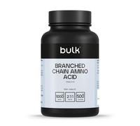 Bulk Aminoácidos Ramificados en Comprimidos de 1000 mg BCAA , 5000 mg por ración, Suplemento de aminoácidos esenciales, proporción 2:1:1, Vitamina B6, 250 Tabletas, 50 Dosis