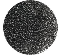 Bulk Bag Beads alrededor de 3200, 3 mm, 8/0 cuentas de cristal, cuentas espaciadoras, pendientes, pulseras, colgantes, joyería de cintura, DIY hecho a mano (negro mate)