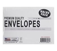 Bulk Buy: líder productos de papel sobres A6 4,75 "x6.5" 100/PKG blanco A6100 (2-Pack)