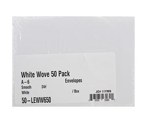 Bulk Buy: líder productos de papel sobres A6 4,75 "x6.5" 50/Pkg blanco 950 (2-Pack)
