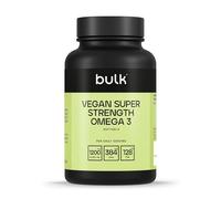 Bulk Cápsulas de Omega 3 Vegano Súper Potentes, 1200mg | 1200 mg Aceite de algas, 384 mg DHA, 128 mg EPA por ración, Alta potencia, 60 Dosis