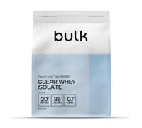 Bulk Clear Whey Isolate Menos Dulce | Té Helado de Melocotón | 20g de Proteína por Porción | Bajo en Azúcar | Sabor Afrutado | 86 Calorías | Absorción Rápida | Bebida Proteica | 2kg