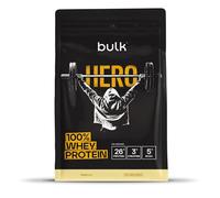 Bulk Hero Whey Protein Powder | Vanilla | 65 Servings | 26g Protein + 3g Creatine | 5g BCAAs | Low Sugar | Fast Absorption | Isolate, Hydrolysed & Concentrate Blend