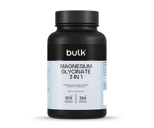 Bulk Magnesio 3 en 1 Complex | 900mg de alta absorción | Suplemento magnesio triple fuerza con bisglicinato, citrato, malato | Apoya la función muscular, la energía y la recuperación | 90 comprimidos