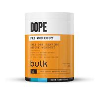 Bulk Powder Pre-Workout Dope | Frambuesa Azul | 3g Creatine per Serving | 200mg Caffeine | Citrulina Malate & Arginina AKG | Beta-Alanina | Energía, Focus & Performance | Suplemento 510g