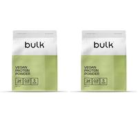 Bulk Proteína vegana en polvo, Galletas de Chocolate, 1 kg, 28 (Paquete de 2)