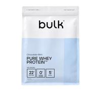 Bulk Pure Whey Proteína en Polvo, Chocolate & Menta, 1kg | 22g Proteína y 5g BCAA, Batido de Whey Concentrado, Bajo en azúcar, Favorece el crecimiento y la recuperación muscular