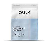 Bulk Pure Whey Proteína en Polvo Menos Dulce, Vainilla, 23g de Proteína y 5g de BCAA por Porción, Batido de Concentrado de Suero, Bajo en Azúcar, Apoya el Crecimiento y la Recuperación Muscular, 5kg