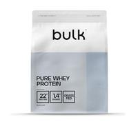 Bulk Pure Whey Proteína en Polvo, Strawberry, 22g Proteína y 5g BCAA por ración, Batido de Whey Concentrado, Bajo en azúcar, Favorece el crecimiento y la recuperación muscular, 2.5kg