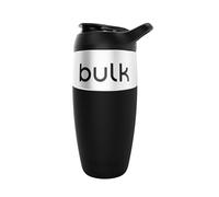 Bulk x Promixx Shaker Acero Inoxidable | Negro | 700ml | Diseño Resistente & Antifugas | Agitador Snap-Fit para Mezcla Perfecta | Mango Antideslizante | Larga Duración