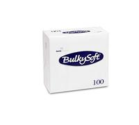 Bulky Soft BS de 32110 Servilletas pliegue 1/8, 3 capas, 40 cm x 40 cm), diseño de color blanco (100 unidades)