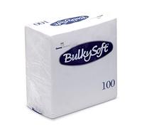 BulkySoft Servilletas de cóctel blanco 24 cm - 100 unidades - 2ply servilletas de papel, servilletas de Bar Caddy