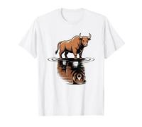 Bull Bear Reflection Mercado de valores Trader Camiseta