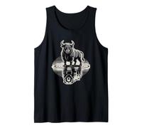 Bull Bear Reflection Mercado de valores Trader Camiseta sin Mangas