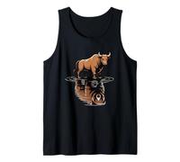 Bull Bear Reflection Mercado de valores Trader Camiseta sin Mangas