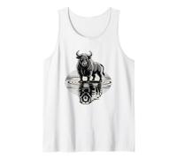 Bull Bear Reflection Mercado de valores Trader Camiseta sin Mangas