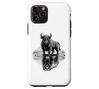 Bull Bear Reflection Mercado de valores Trader Carcasa para iPhone 11 Pro