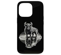 Bull Bear Reflection Mercado de valores Trader Carcasa para iPhone 13 Pro